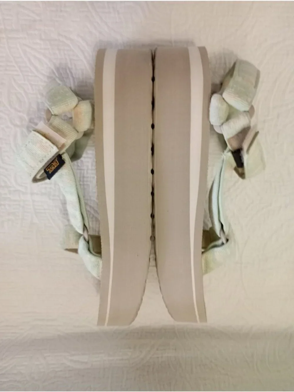 Teva Womens Platform Sport Sandals Pastel Strappy Repreve Size  9